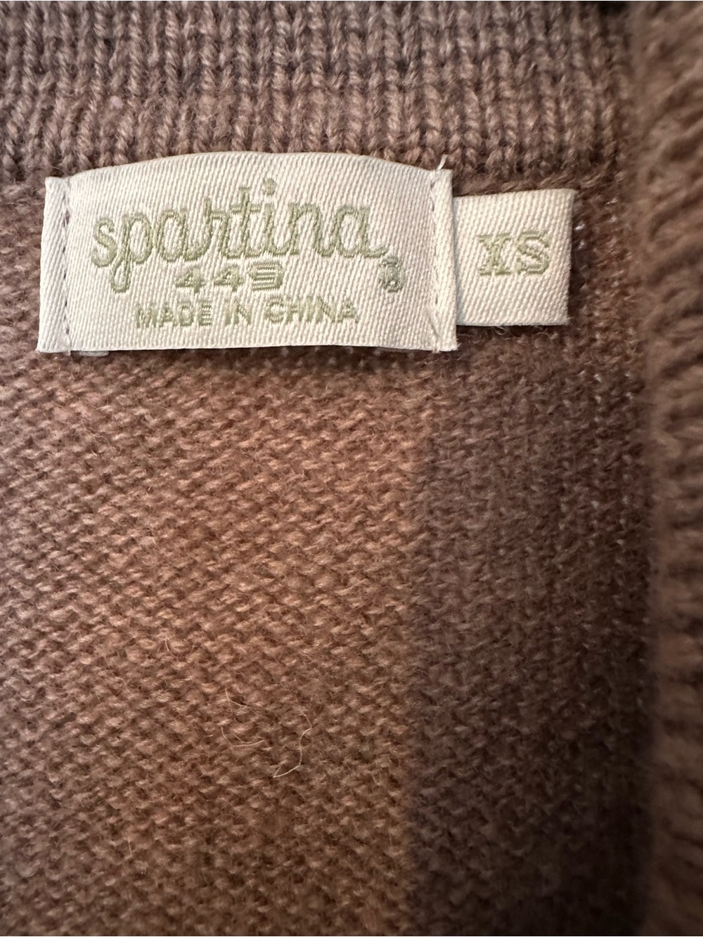 Spartina 449 Women’s Full-Zip Cardigan Sweater in Warm Brown - Picture 2 of 7
